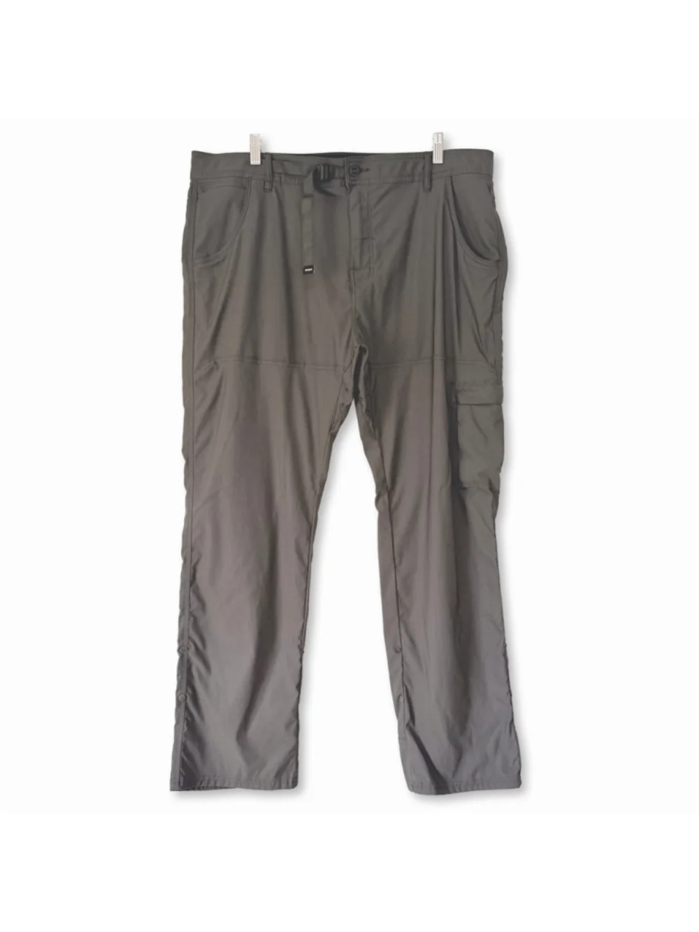 prAna Stretch Zion Gray Relaxed Fit Cargo Pants Men's Size 40X32 Outdoors Hiking